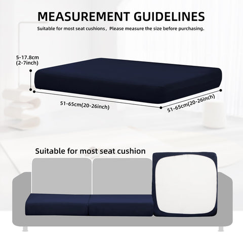 DREAHOTEXTIL snug-fit navy cover on cushions delivers wrinkle-free outdoor seating
