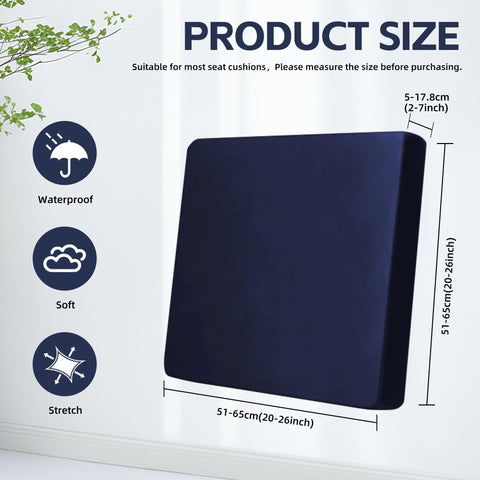 DREAHOTEXTIL breathable stretch fabric cushion cover fits 20-27 inch cushions