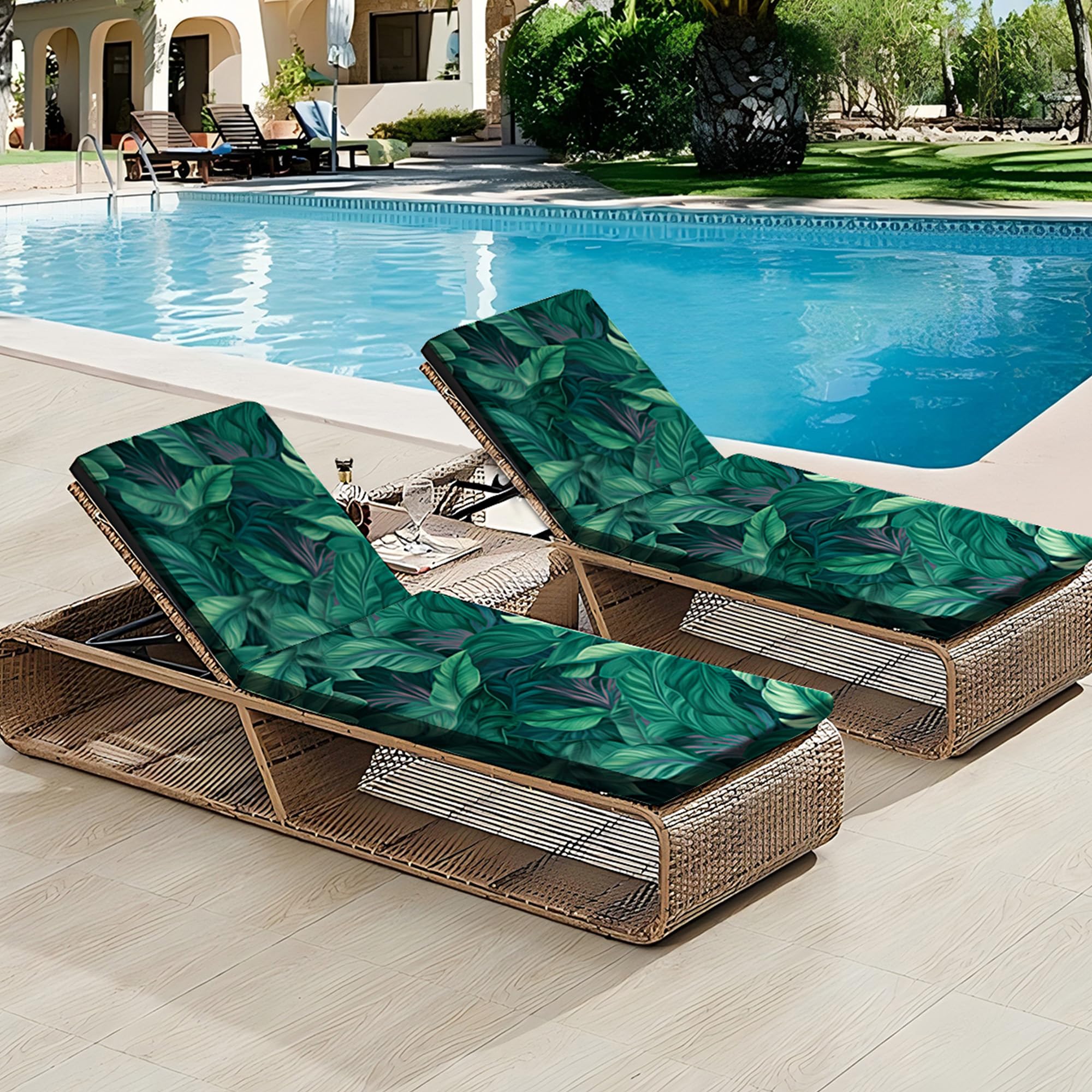 DREAHOTEXTIL 2-pack provides flexible protection for outdoor pool or patio chairs.