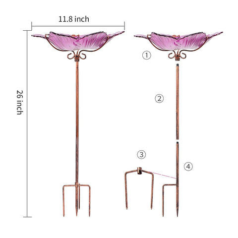 Dream Garden assembly-ready bird bath with simple steps for quick setup.