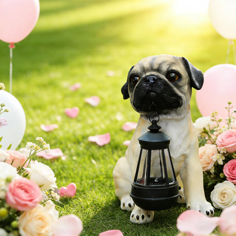 DREAM GARDEN pug figure makes a thoughtful housewarming gift