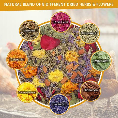 DreamdaMoonnly 20oz herb blend dried flowers ready for nest boxes and bedding.