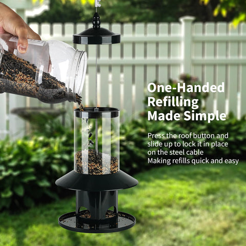 Dreamdrawer refill system shown, enabling one-handed top-loading for quick fills.