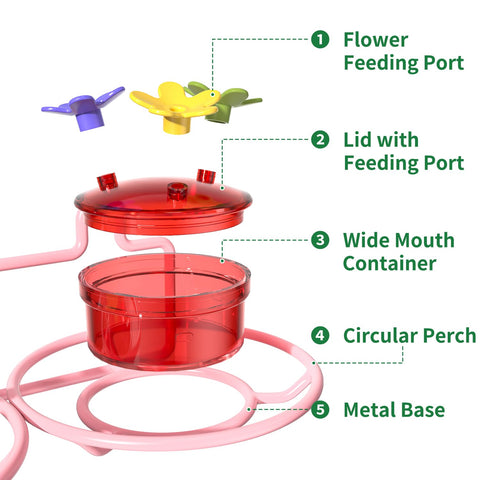 Dreamdrawer clear reservoirs let you monitor nectar levels at a glance.