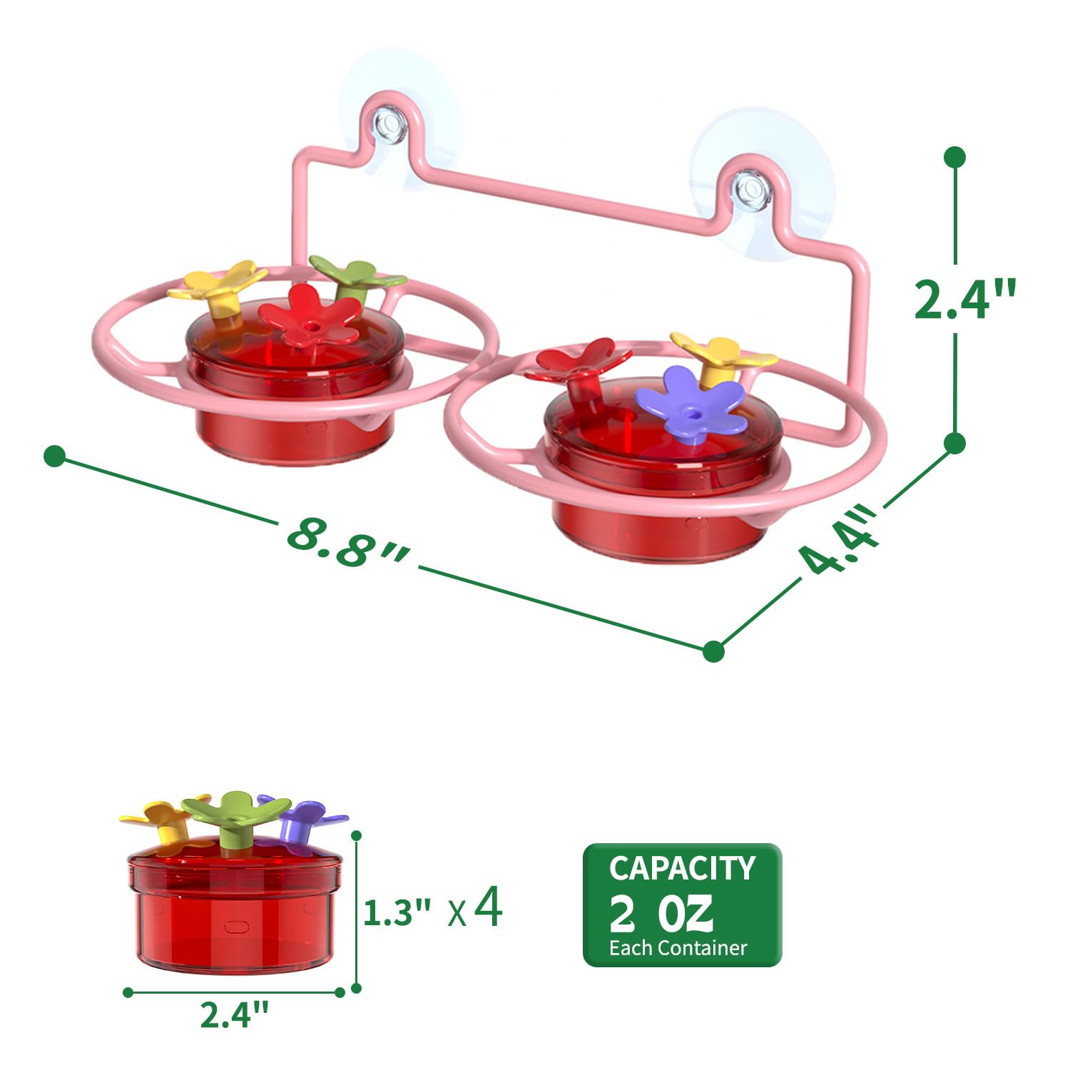 Dreamdrawer wide-mouth containers enable easy cleaning and refilling.