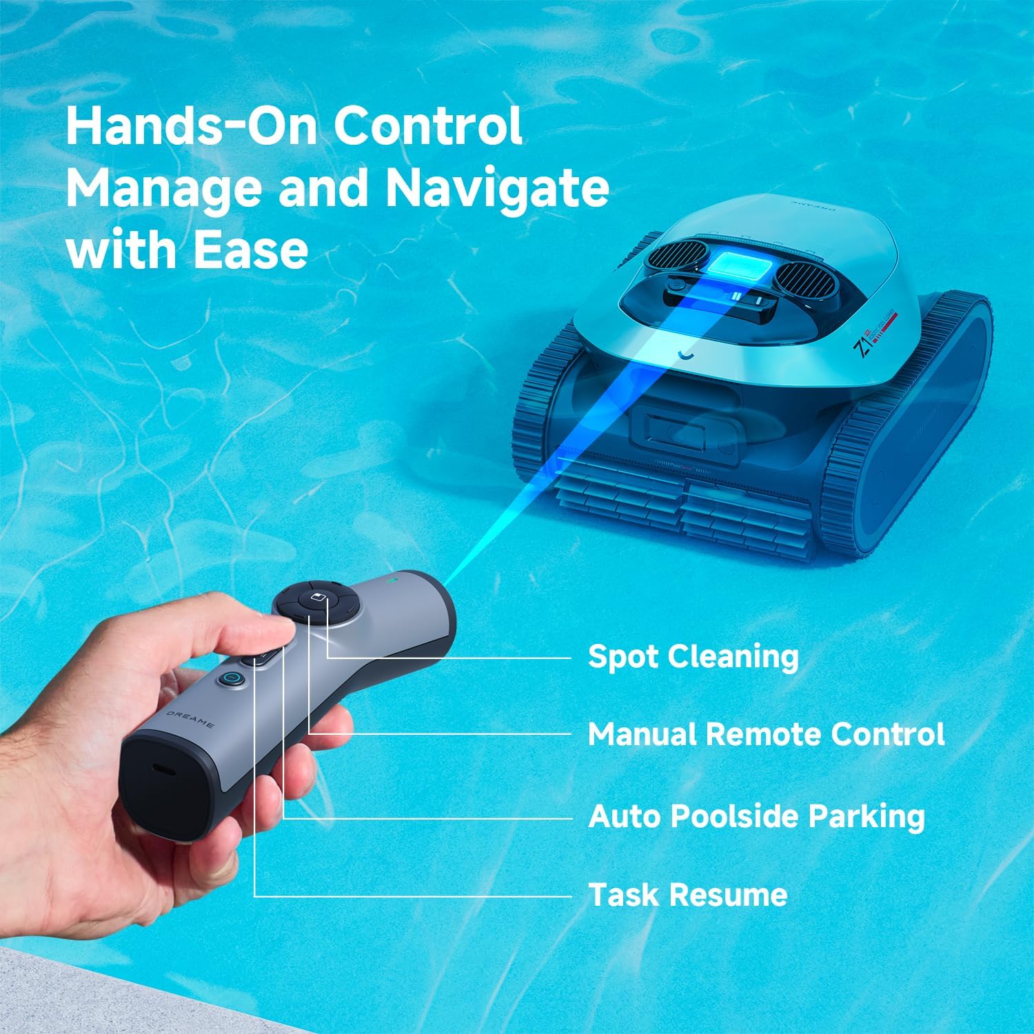 DREAME Z1 Pro docking station enabling auto-retrieval after cleaning cycles