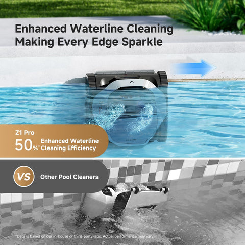 DREAME Z1 Pro wall-cleaning action cleaning vertical surfaces thoroughly