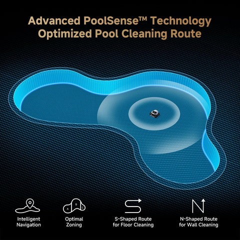 DREAME Z1 Pro waterline cleaning along pool edge