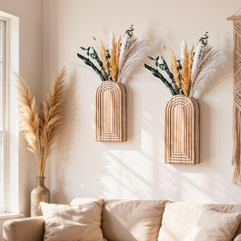 Dreamloom gift-ready wooden vase set for decor lovers