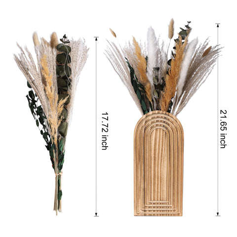 Dreamloom wooden wall vases with hanging hardware for easy installation