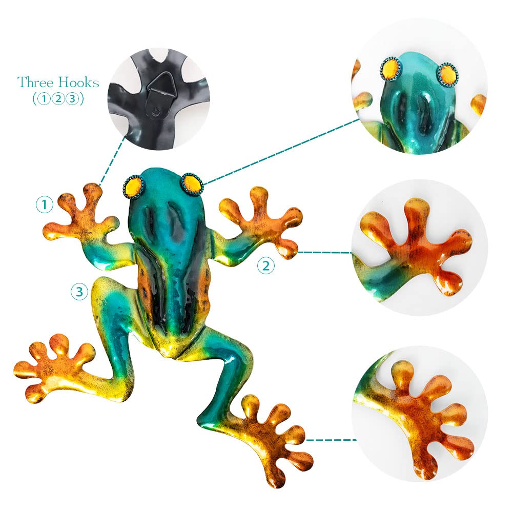 DreamSkip frog decor with three hooks offers versatile hanging options.
