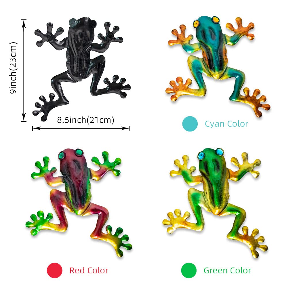 DreamSkip metal frogs closeup 1 shows vibrant gradient finish.