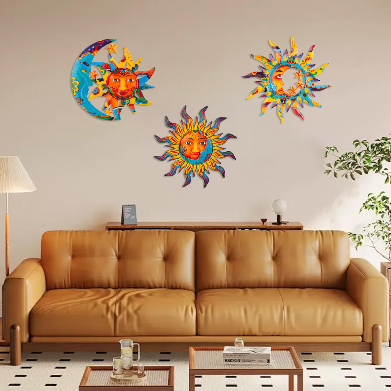 Dreamskip sun-moon bedroom decor adds a calming celestial vibe.