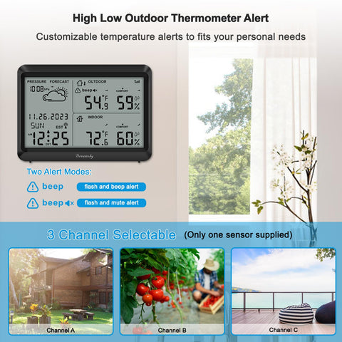 DreamSky outdoor sensor transmits every 30 seconds for current conditions