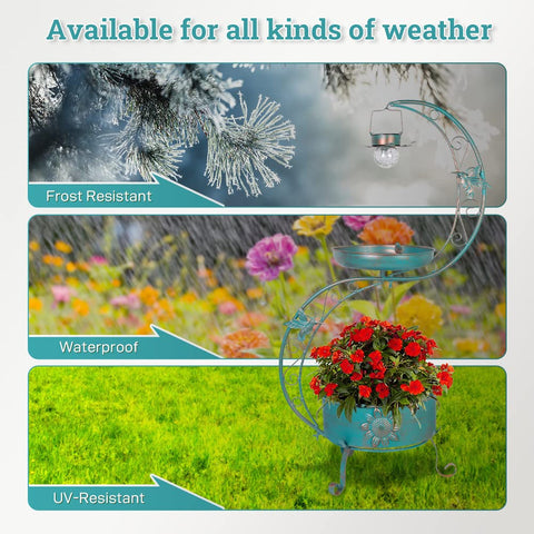 DREAMSOUL metal construction offers durable vintage style for outdoor settings.