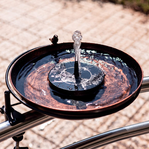 DREAMSOUL rust-proof clamp secures the bath firmly to railing for windy days