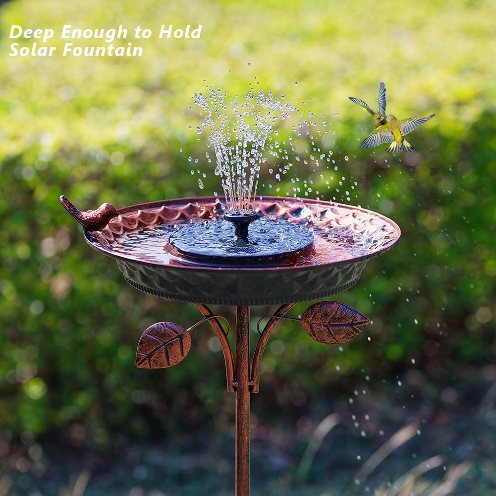 Dreamysoul pattern on the basin creates a refined focal point for birds.