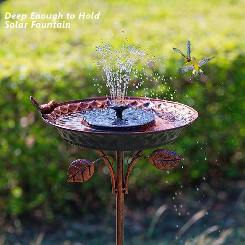 Dreamysoul pattern on the basin creates a refined focal point for birds.