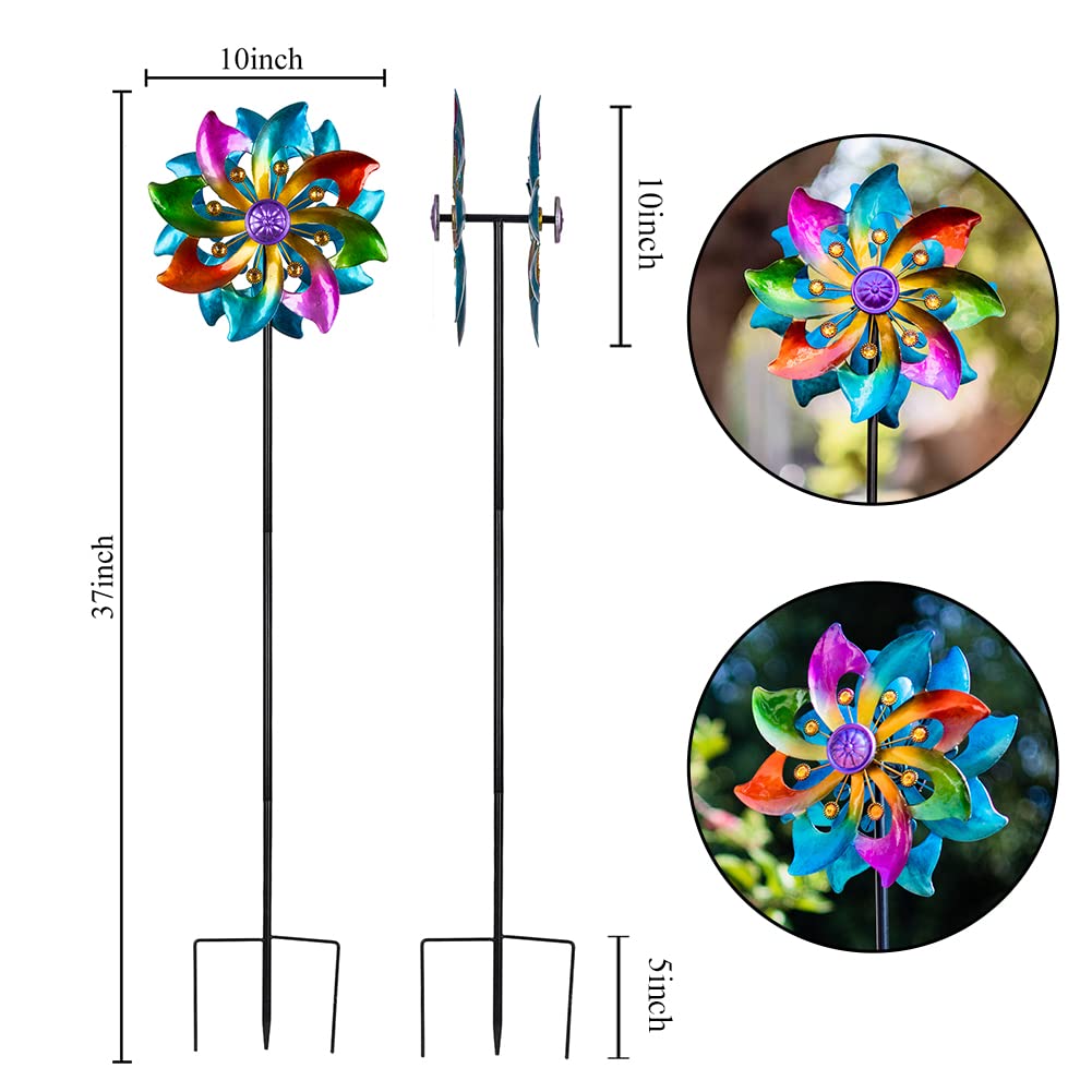 DREAMYSOUL wind spinner easy-assembly design for fast setup in the garden.