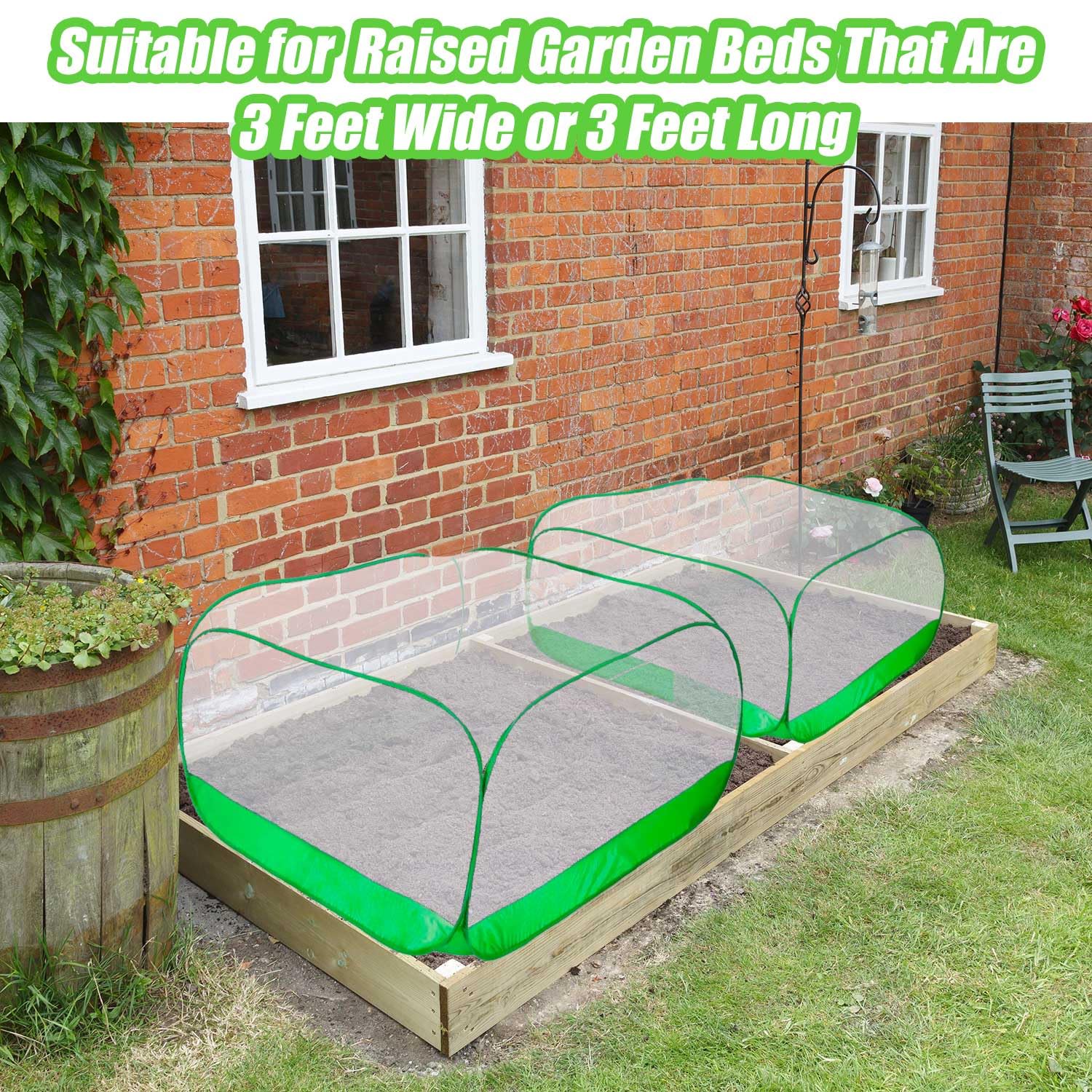 DredQcco 40x40x20 inch plant cover size fits many garden setups