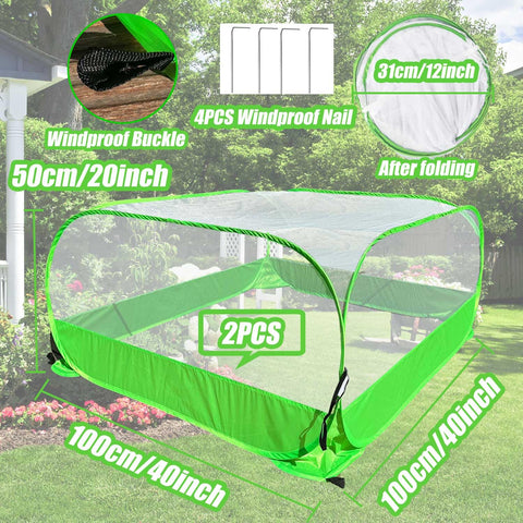 DredQcco Pop Up Plant Cover ready for quick install in seconds