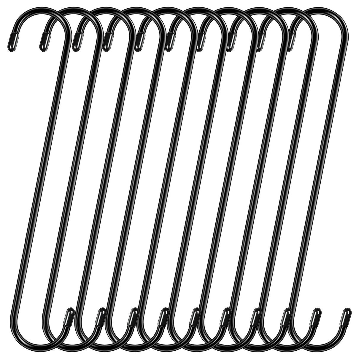Dreecy 12-inch S hook for plant hanging with strong load support.
