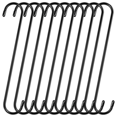 Dreecy 12-inch S hook for plant hanging with strong load support.