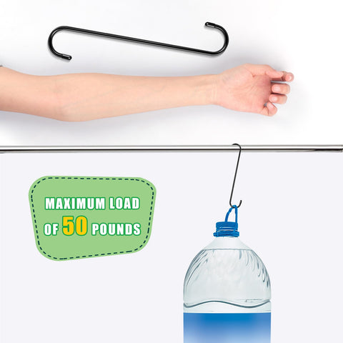 Dreecy 10-pack S hooks offer versatile organization for indoor and outdoor spaces.