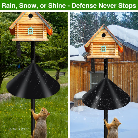 DreiPanda discreet matte finish blends into natural garden scenery.
