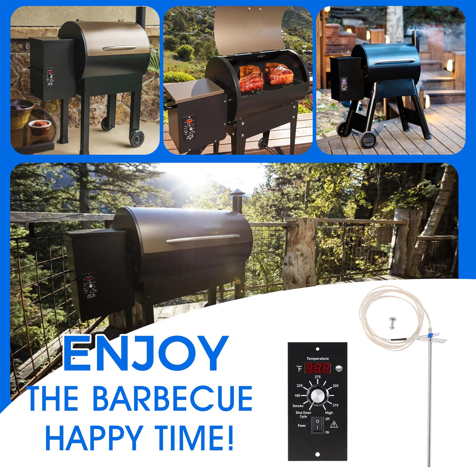 DRELD compatibility chart graphic highlights Traeger model coverage for easy selection.
