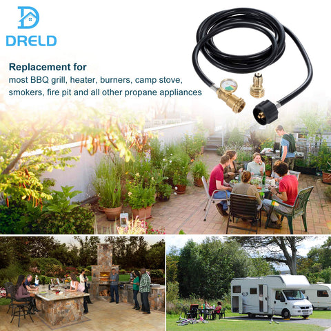 DRELD hose and adapter kit with safety notes and warranty