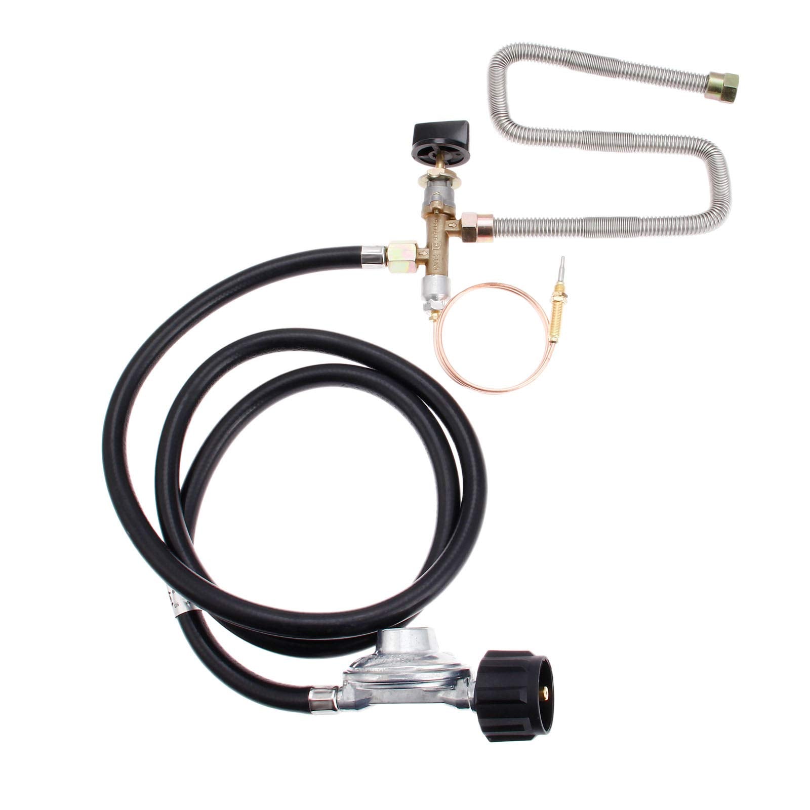 DRELD propane fire pit valve control system kit ready for installation, delivering safe, regulated flames.