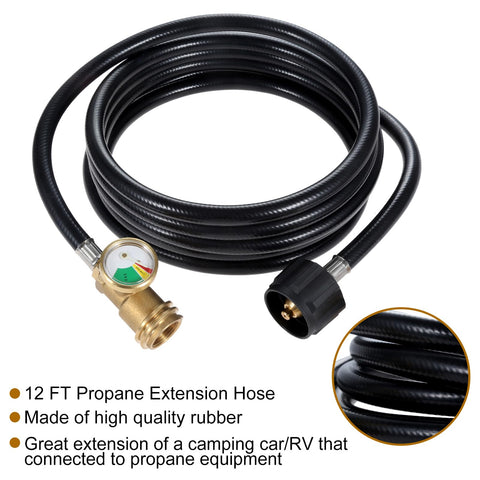 DRELD rv camping propane hose use for flexible fueling away from the vehicle