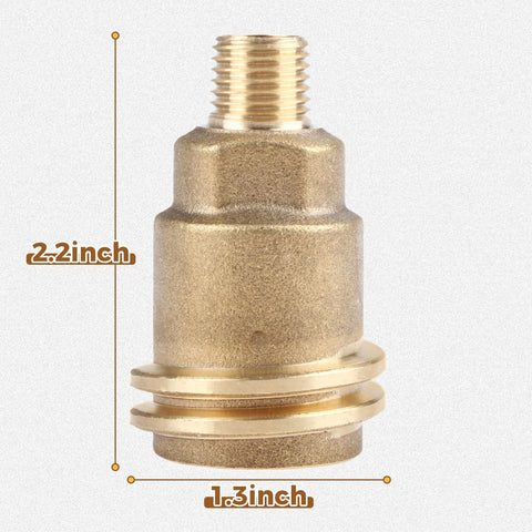 DRELD solid brass propane connector for durable, leak-resistant fittings.