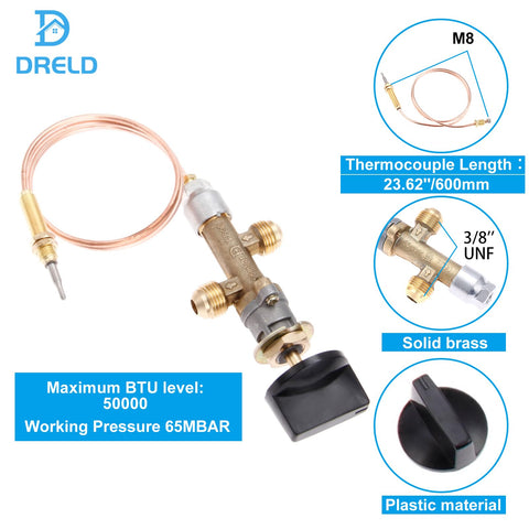 DRELD whistle-free gas line assembly emphasizes quiet operation during use.