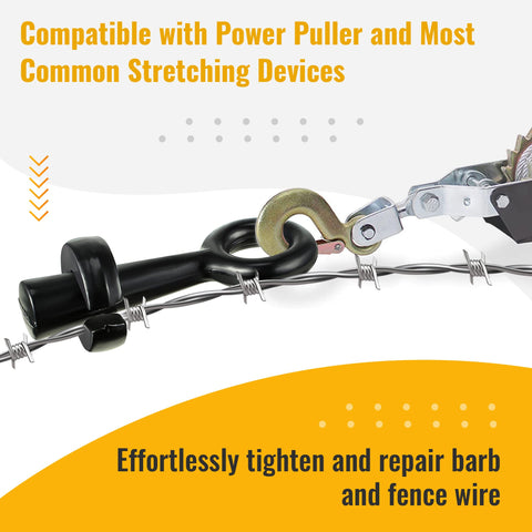Dreyoo Barbed Wire Pullers in use tightening barb wire safely and smoothly.