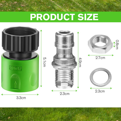 Dreyoo deck wash adapter with quick connectors enables easy hose attachment on tractors