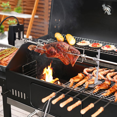 Dreyoo grill rotisserie mounting accessories for easy outdoor setup.