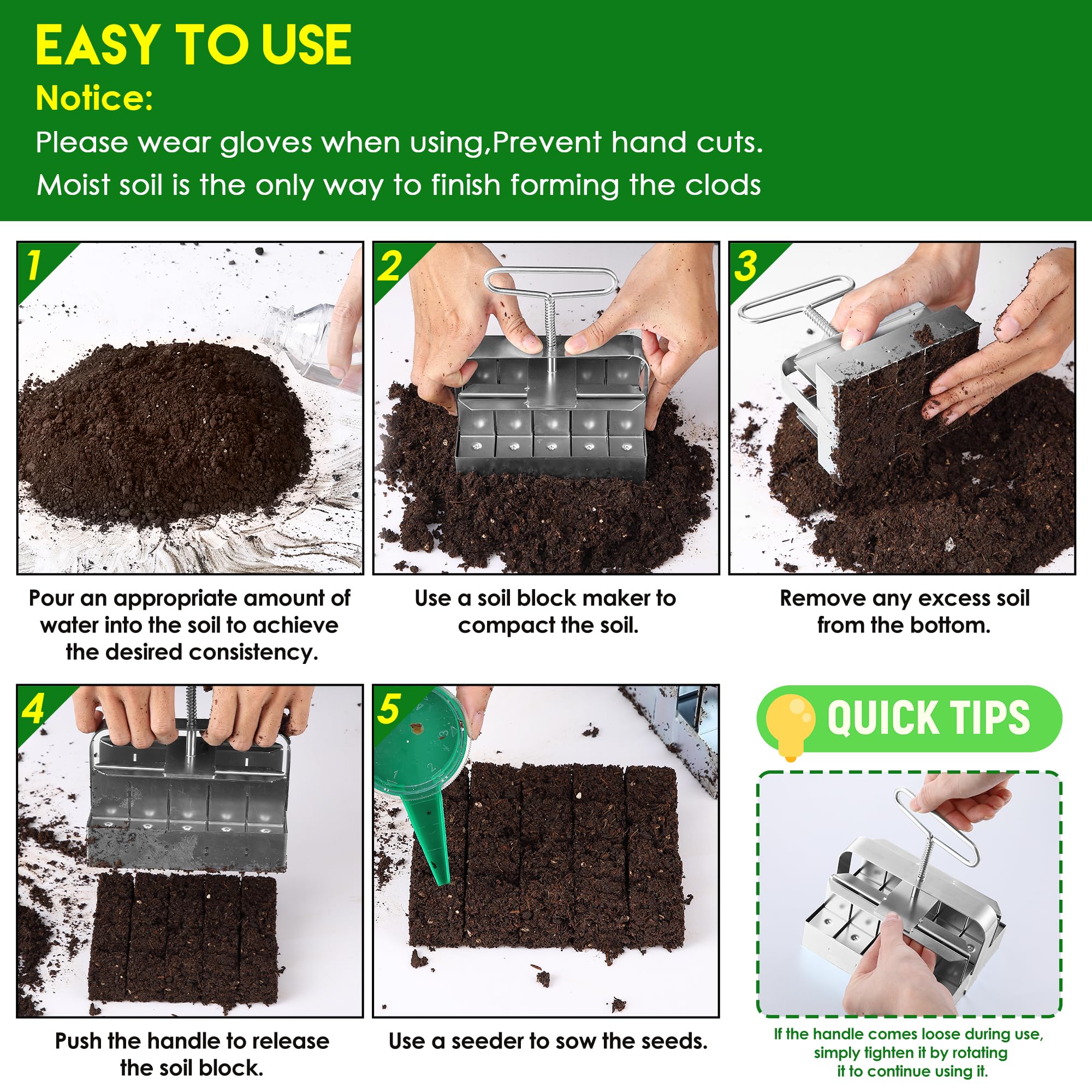 Dreyoo ideal for indoor and outdoor seed starting with versatile blocks