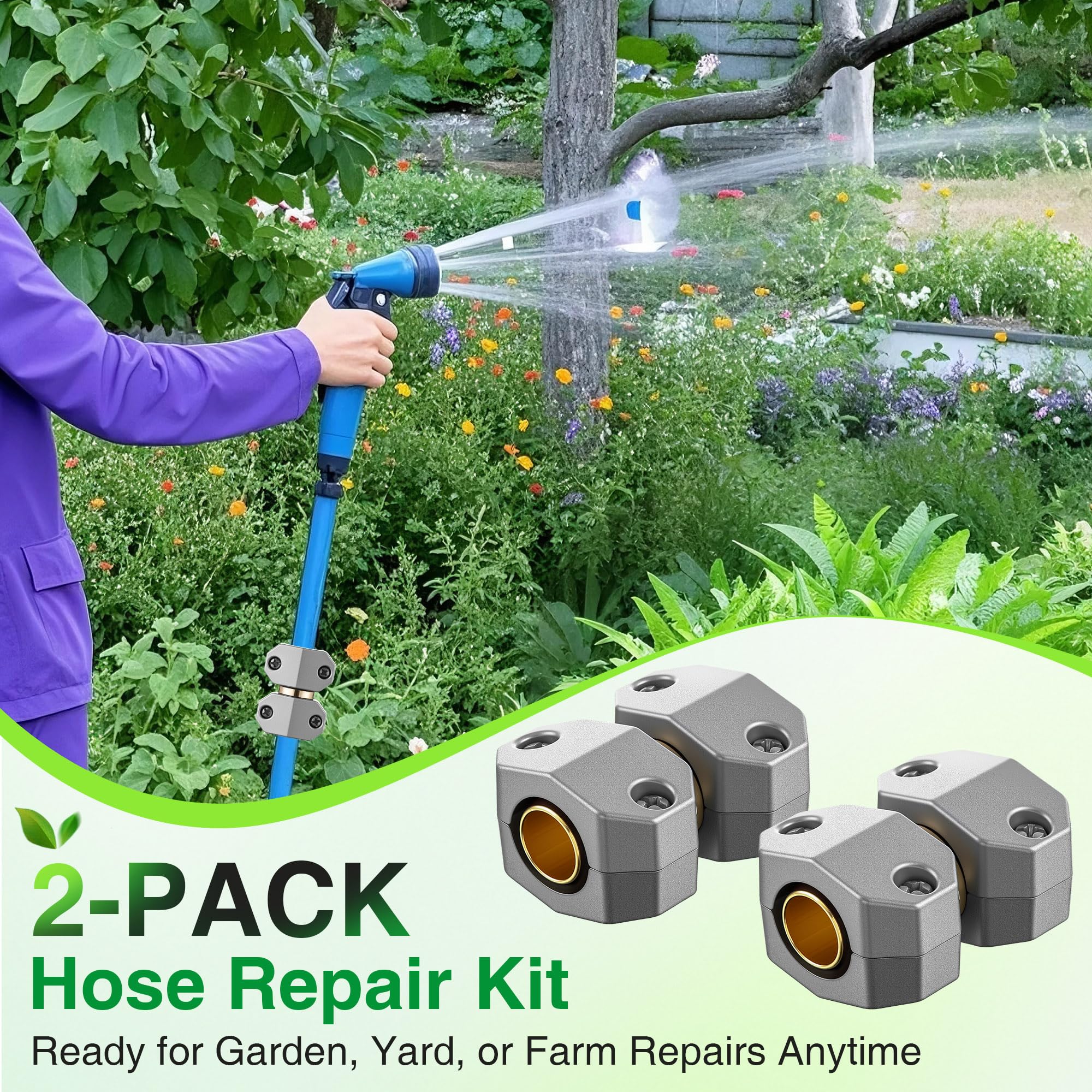 Two-pack kit keeps spare menders on hand for routine maintenance.