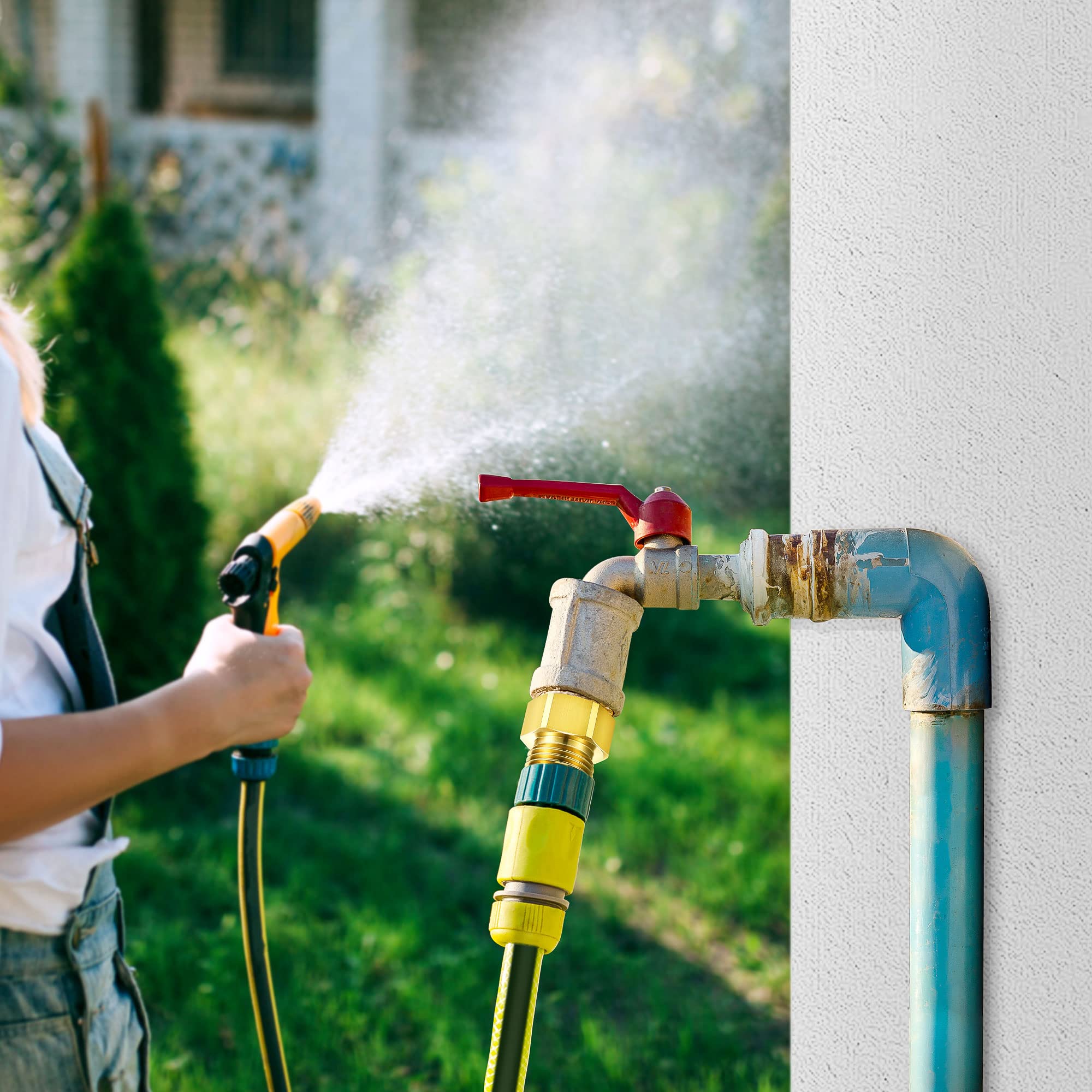 Includes rubber washer and plumbers tape for a secure, leak-free fit.