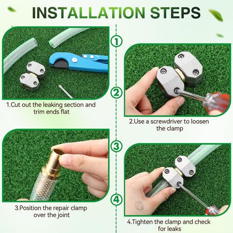Compatible with standard 5/8 to 3/4 inch hoses for versatile use.