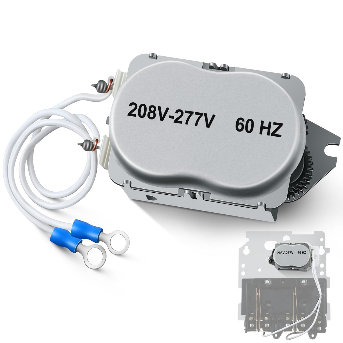 Dreyoo pool timer motor 208/277V back view for easy replacement.