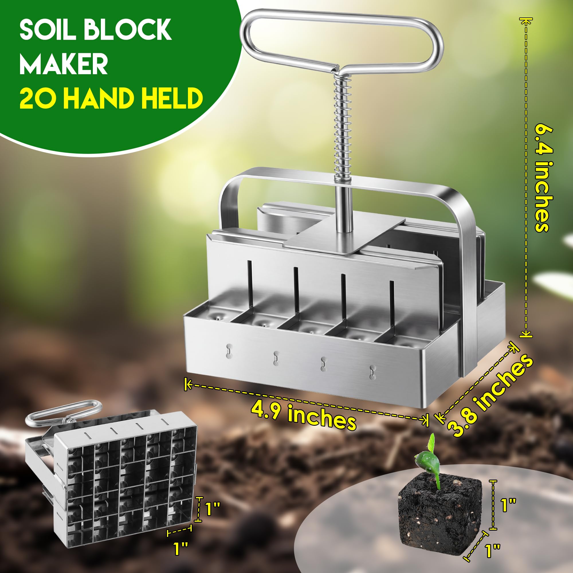 Dreyoo seed dispenser with five outlets for precise seed flow.
