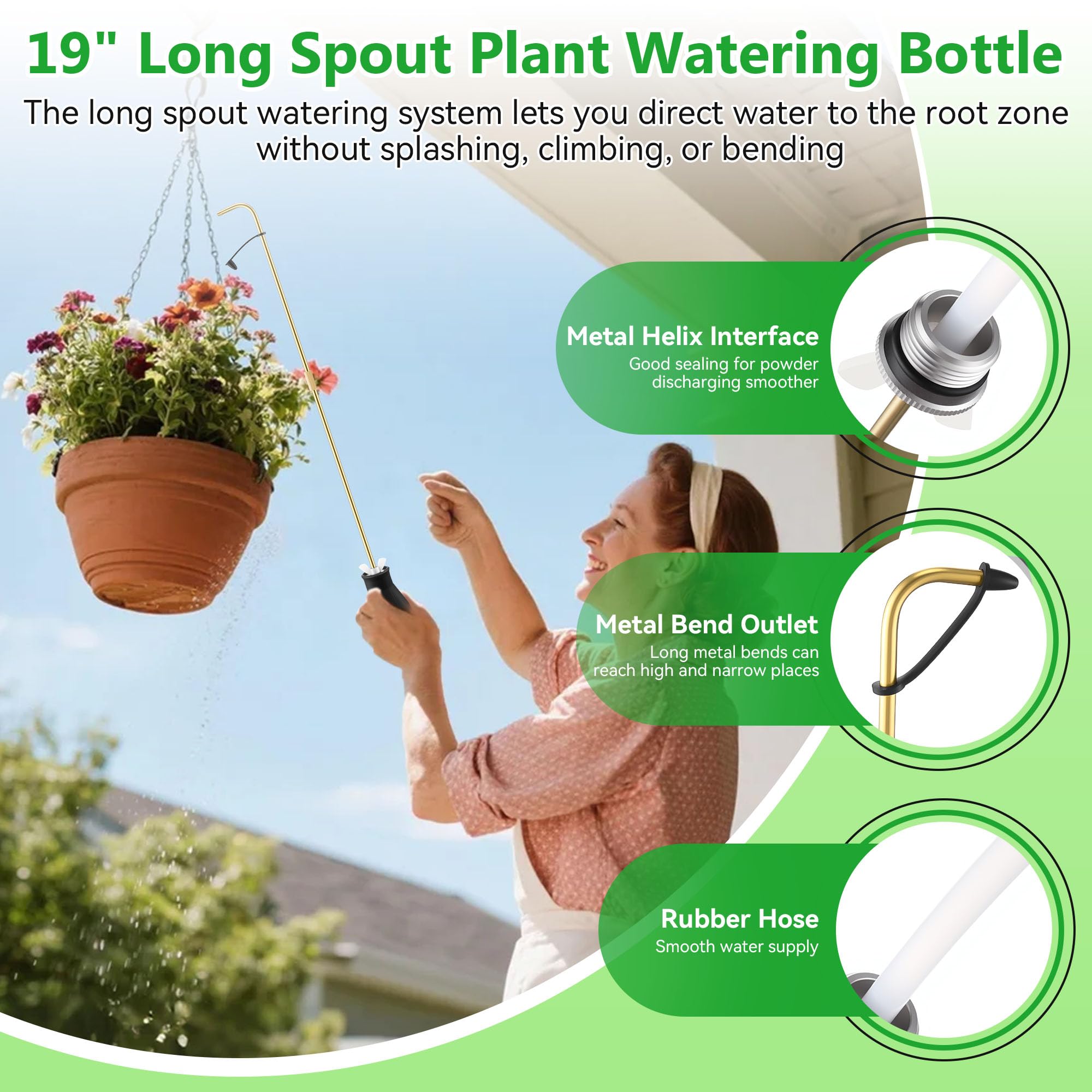 Dreyoo Squeeze Bottle has leak-resistant construction with brass tube.