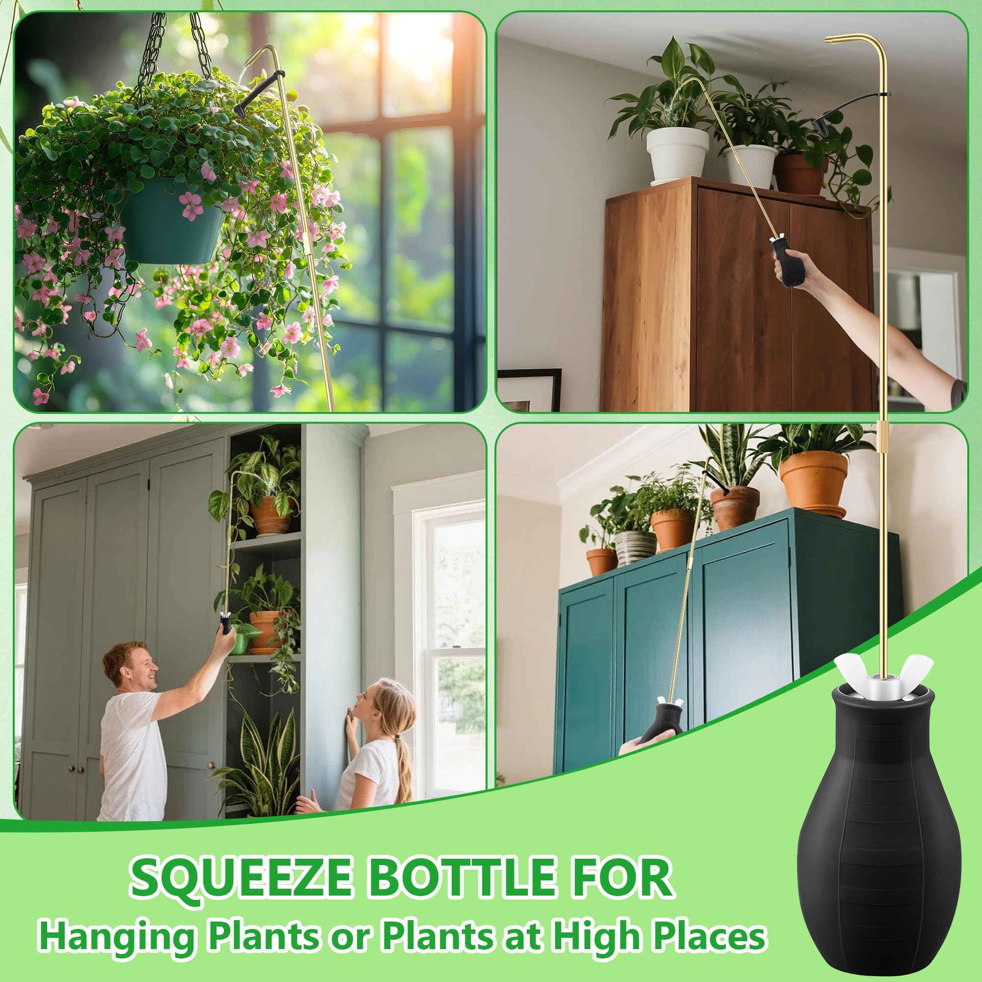 Dreyoo Squeeze Bottle is compact and travel-ready for on-the-go watering.