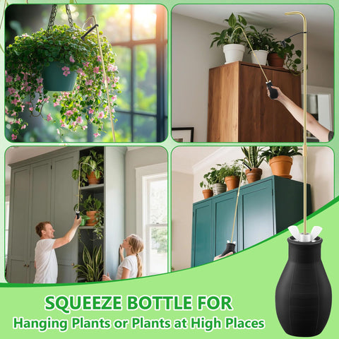 Dreyoo Squeeze Bottle is compact and travel-ready for on-the-go watering.