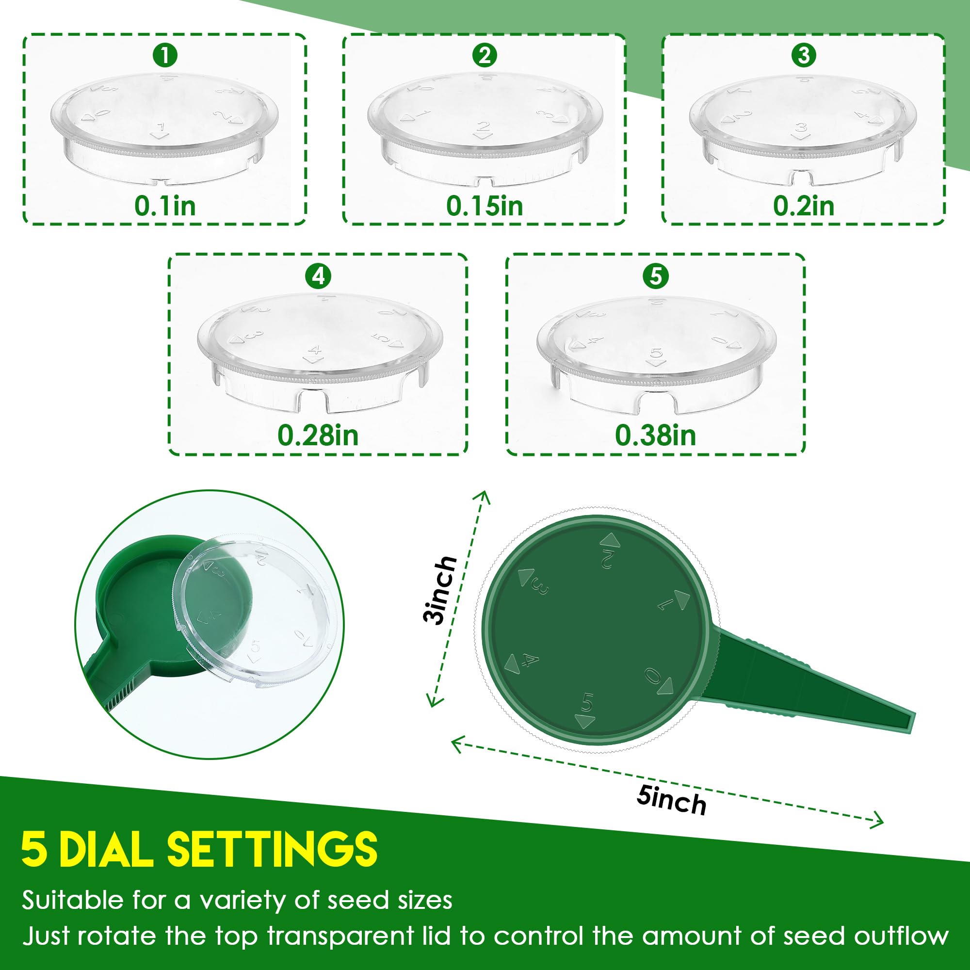 Dreyoo seed starting tool suitable for lettuce, carrots, and small seeds