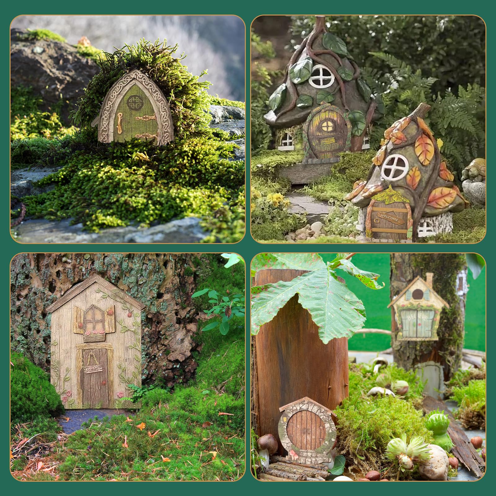 Drhomeam fairy door on tree creating a whimsical entrance for imaginative play