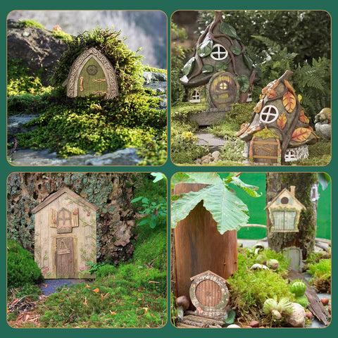 Drhomeam fairy door on tree creating a whimsical entrance for imaginative play
